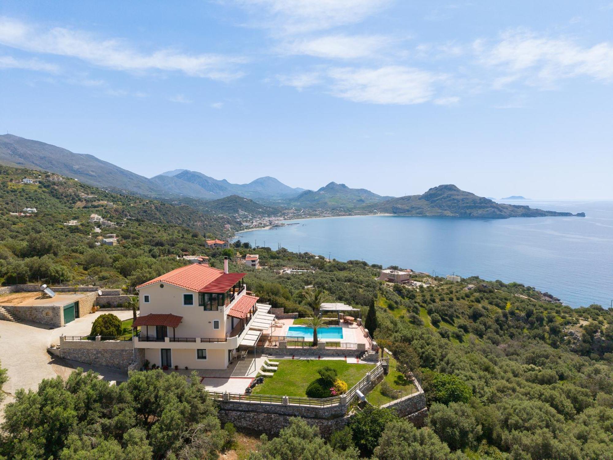 Souda Bay Loggia Villa Sellía Eksteriør billede